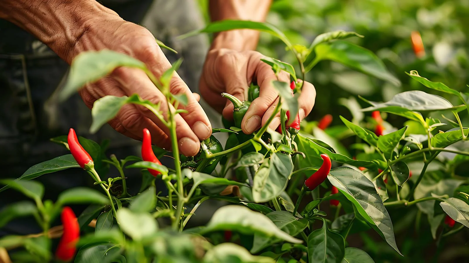 Farmers Harvesting Chili Peppers — free download from Dotvec