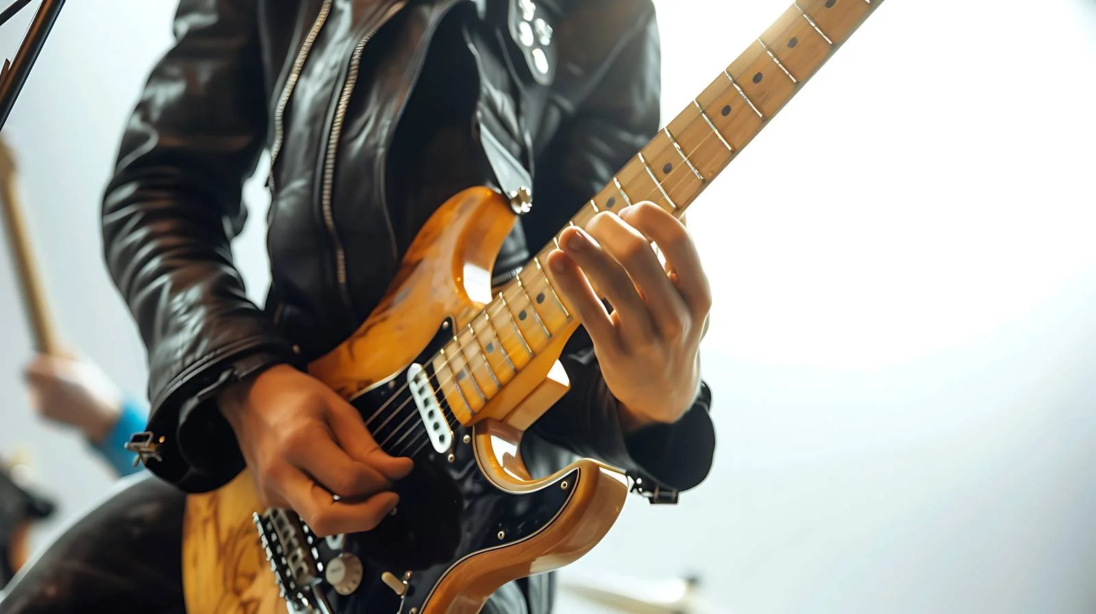 Close-Up Guitar Performance on Stage — free download from Dotvec