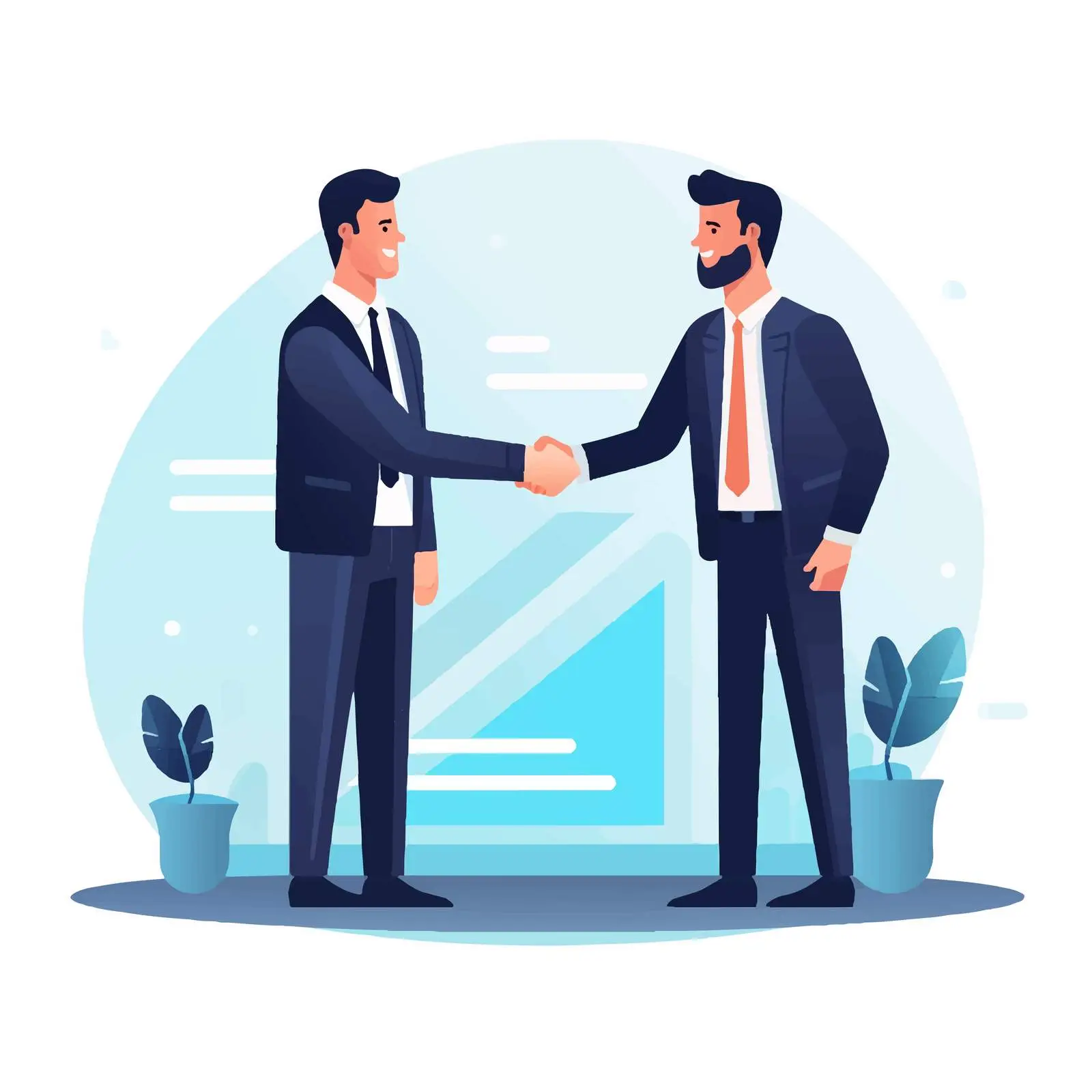 Business Partnership Handshake for Cooperation — free download from Dotvec