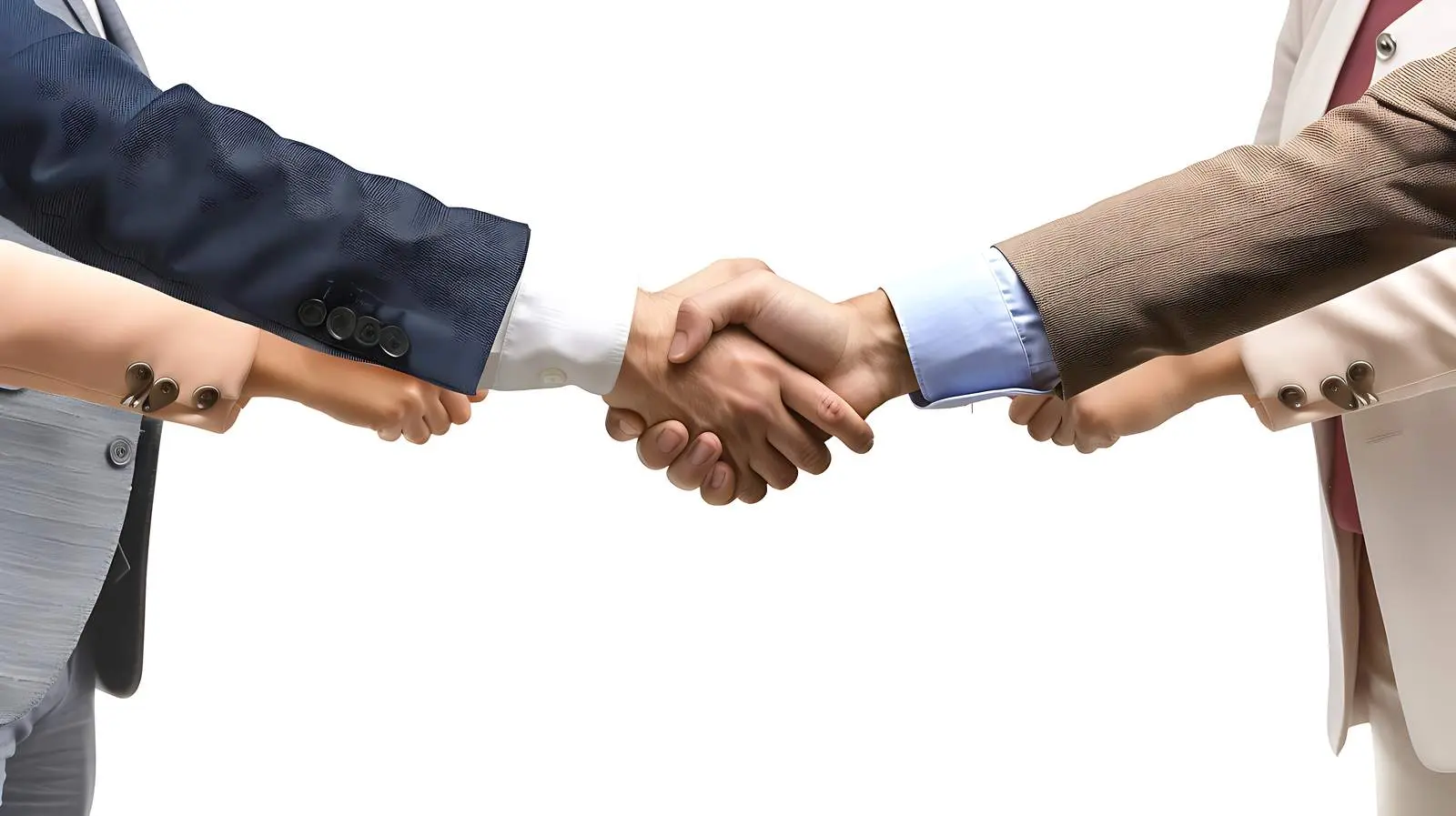 Business People Handshake Isolated on White Background – free achieve image from Dotvec