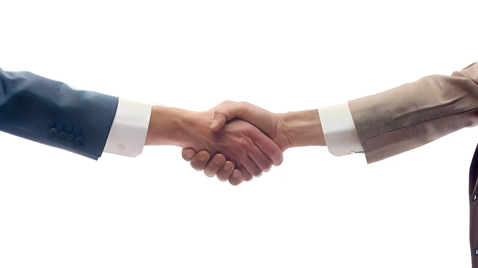 Business People Handshake Isolated on White Background — free download from Dotvec