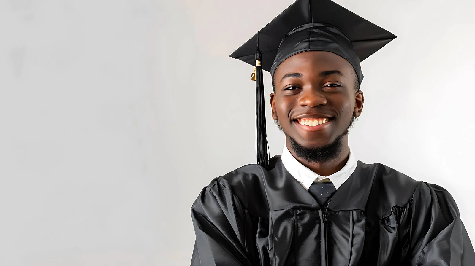 Confident black college grad in stylish cap – free jubilant image from Dotvec