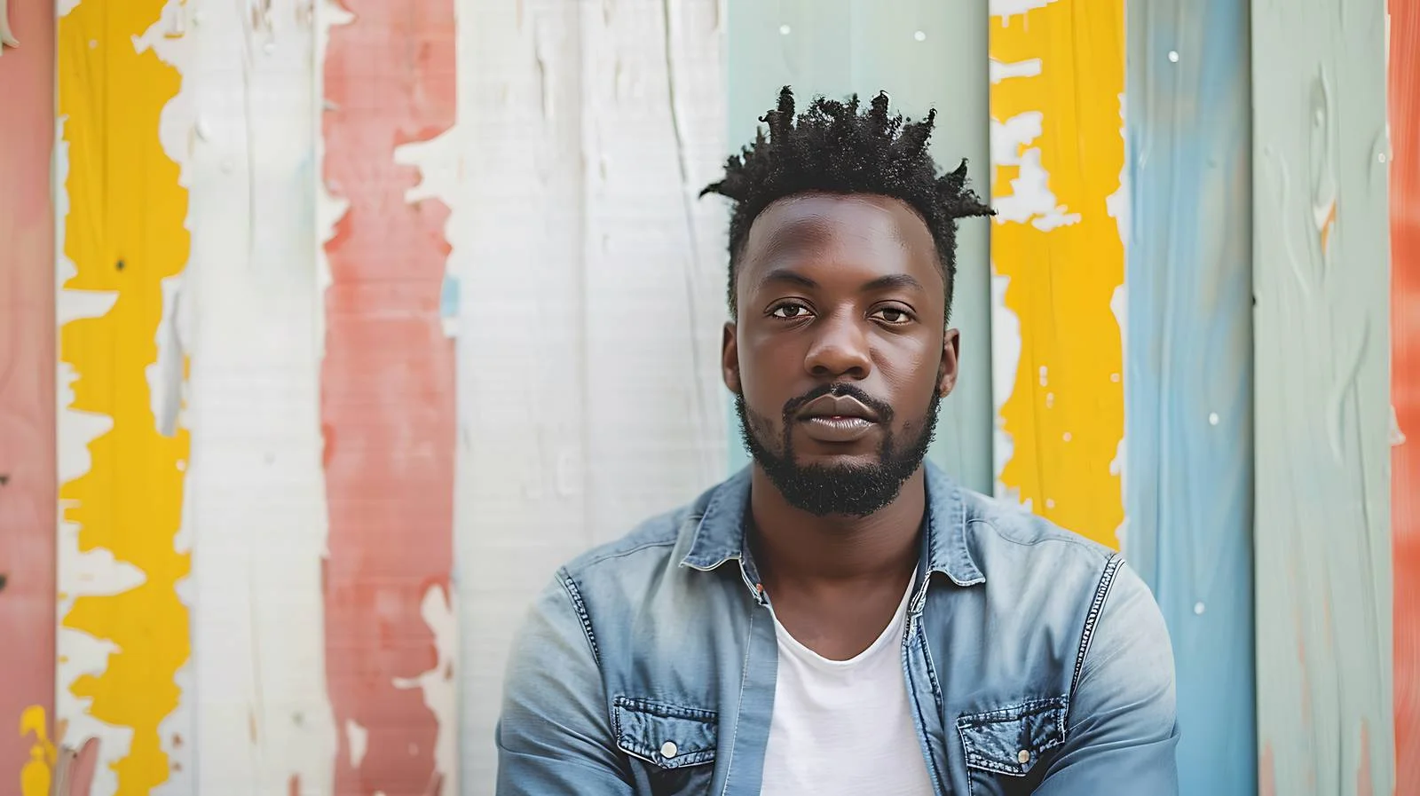 Stylish Black Man by Metal Wall — free download from Dotvec