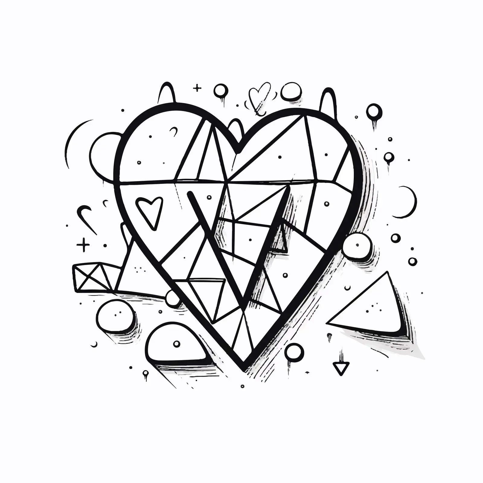 Handwritten Love One Line Drawing Vector — free download from Dotvec