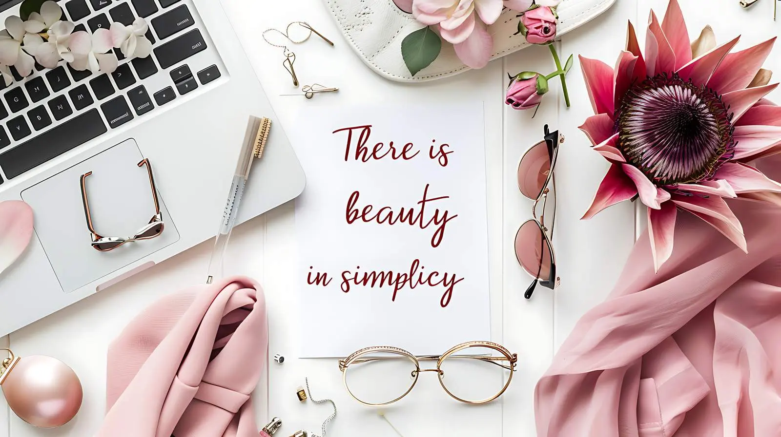 Beauty in Simplicity Handwritten Quote on Paper — free download from Dotvec