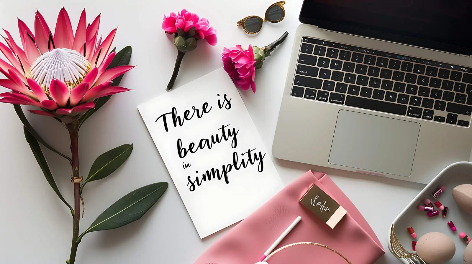 Beauty in Simplicity Handwritten Quote on Paper — free download from Dotvec
