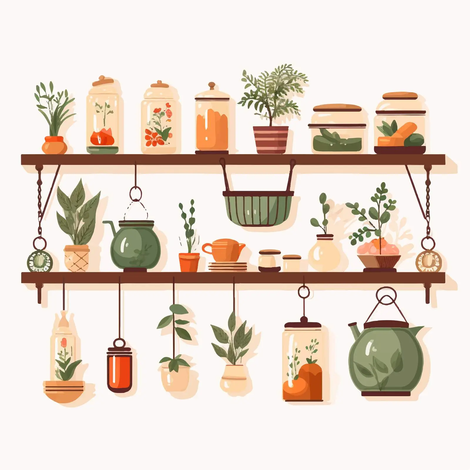 Hanging Wall Shelves for Stylish Interior Decoration — free download from Dotvec