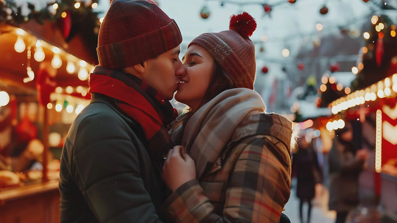 Romantic Christmas Kiss — free download from Dotvec