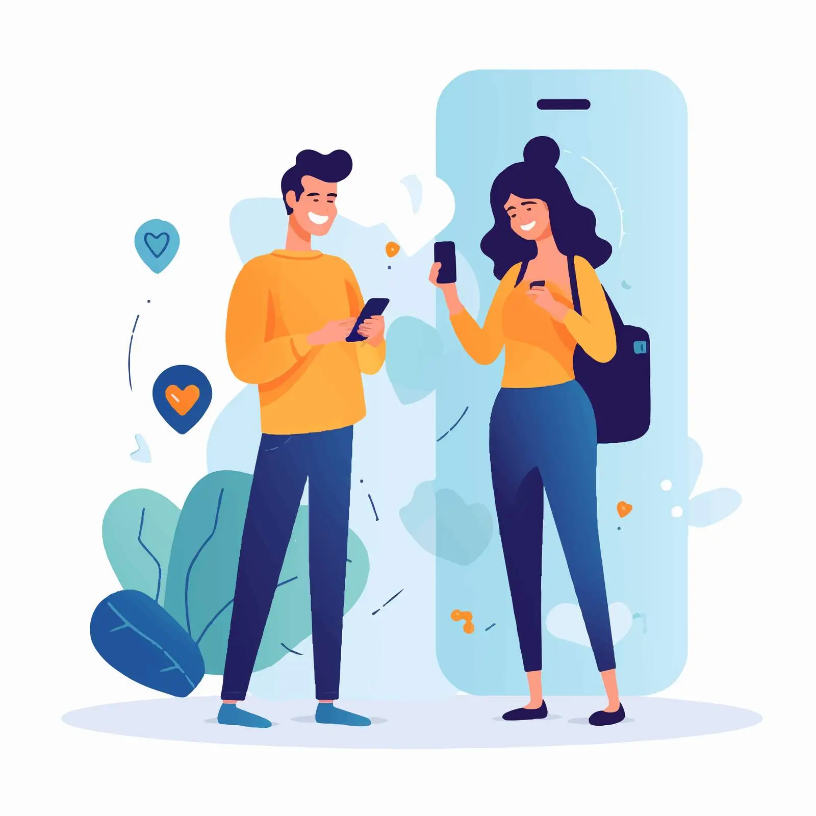 Happy Mobile App Users Supporting Customers – free smartphones image from Dotvec