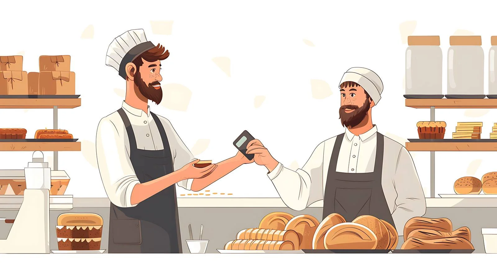 Contactless Payment at Bakery — free download from Dotvec