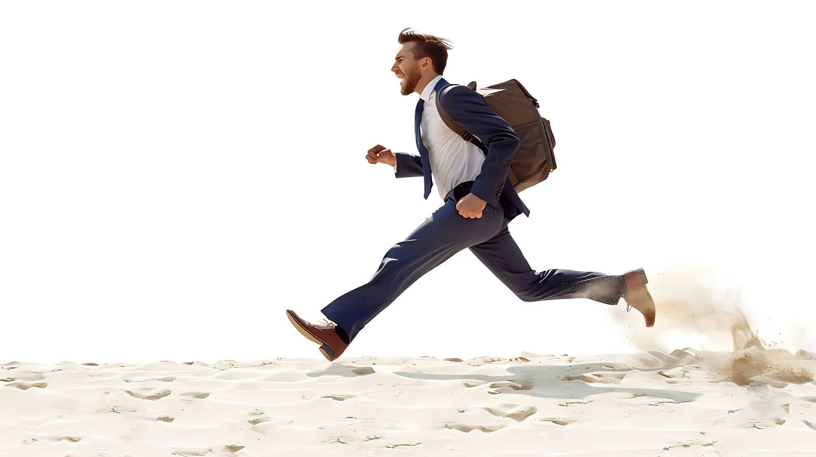 Escaping Office: Happy Businessman — free download from Dotvec