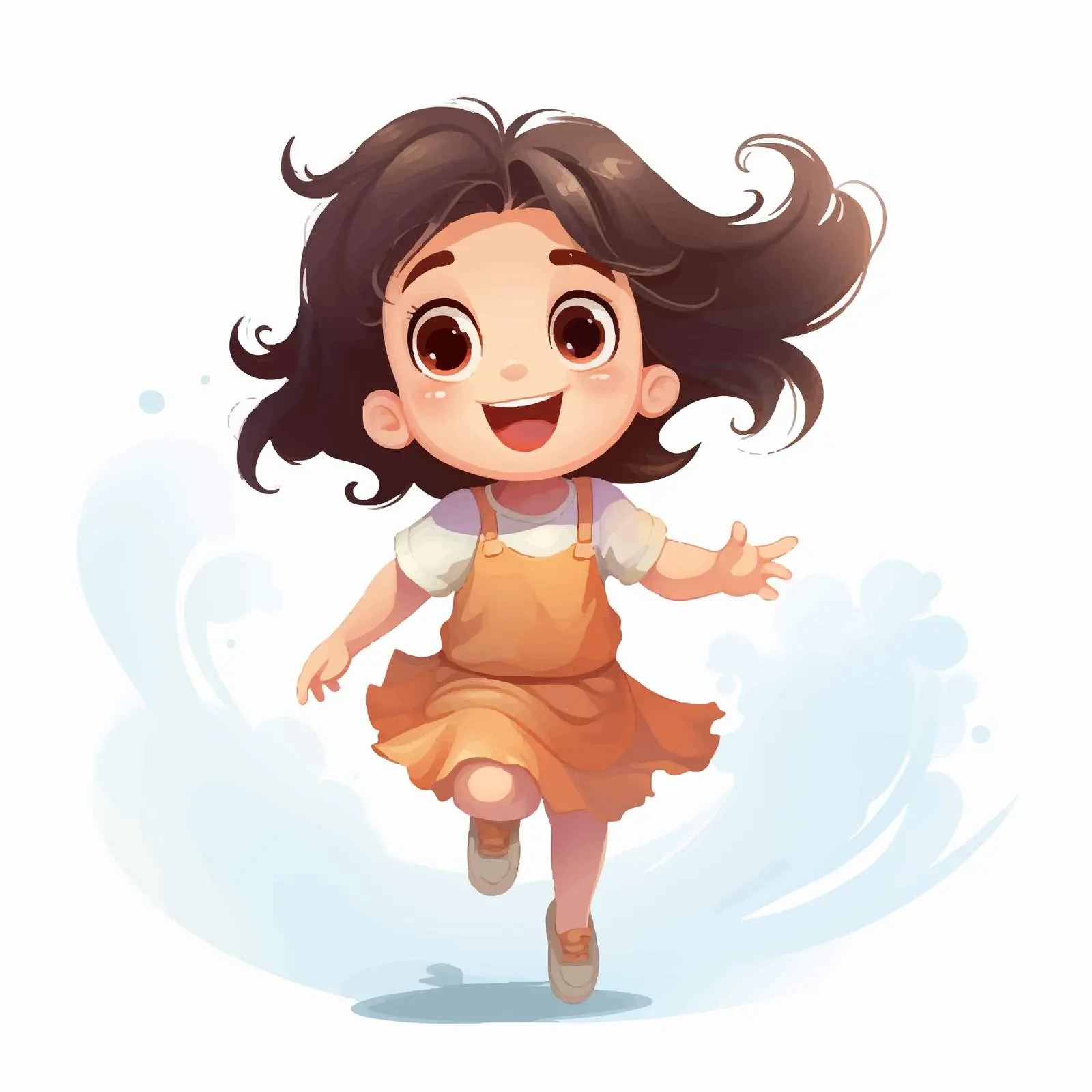 Happy Child Cartoon Vector Illustration — free download from Dotvec