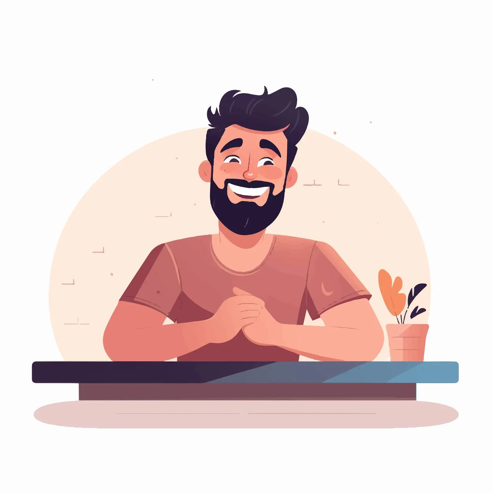 Curious Person Looking Engaged and Interested — free download from Dotvec