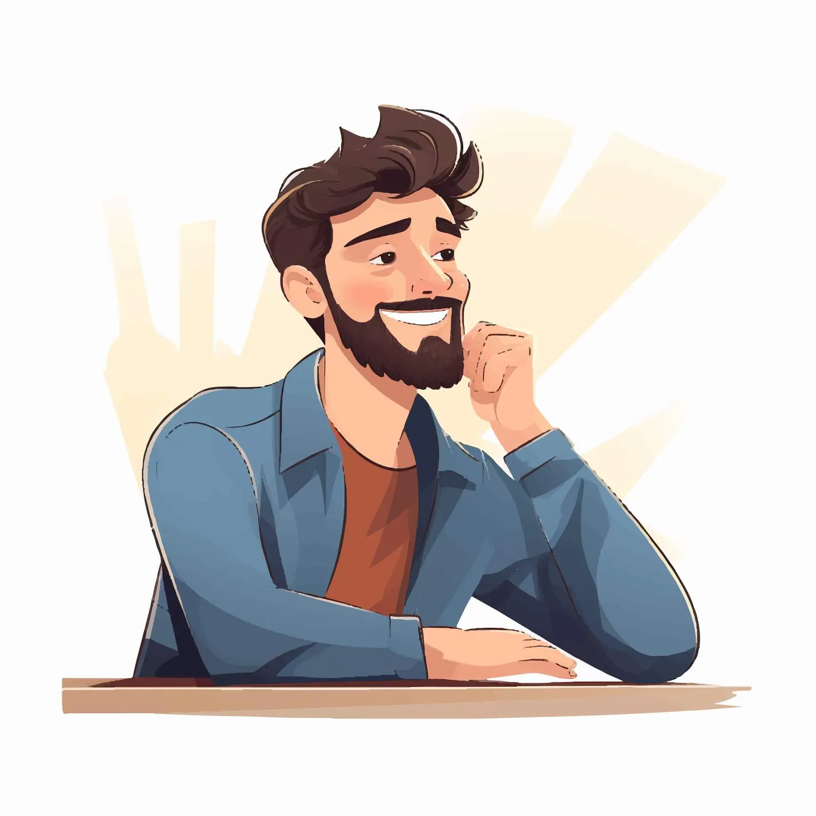 Curious Person Exploring New Interests — free download from Dotvec