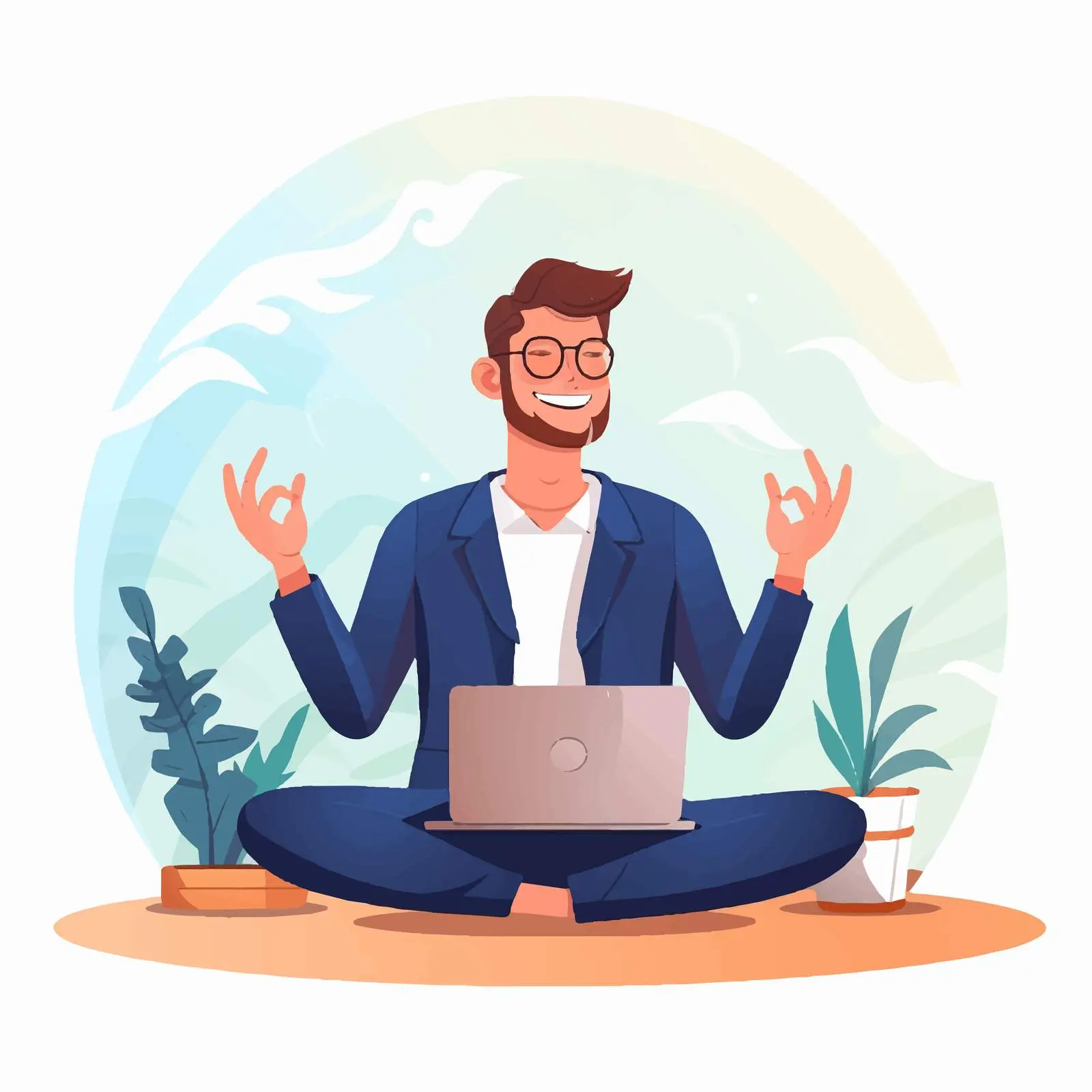 Happy Employee in Positive Work Environment – free supportive colleagues image from Dotvec