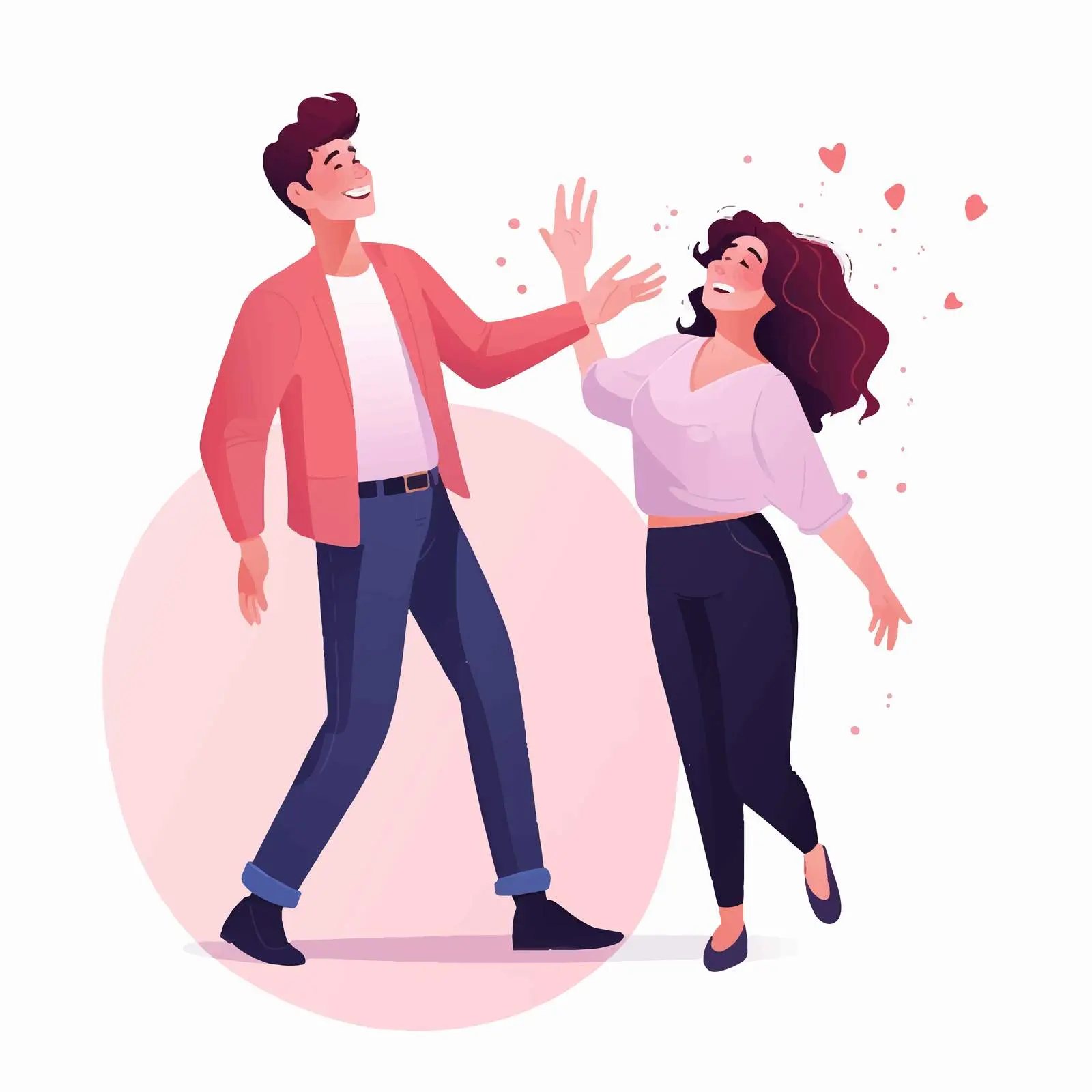 Happy Man in Love Holding Back Emotions — free download from Dotvec