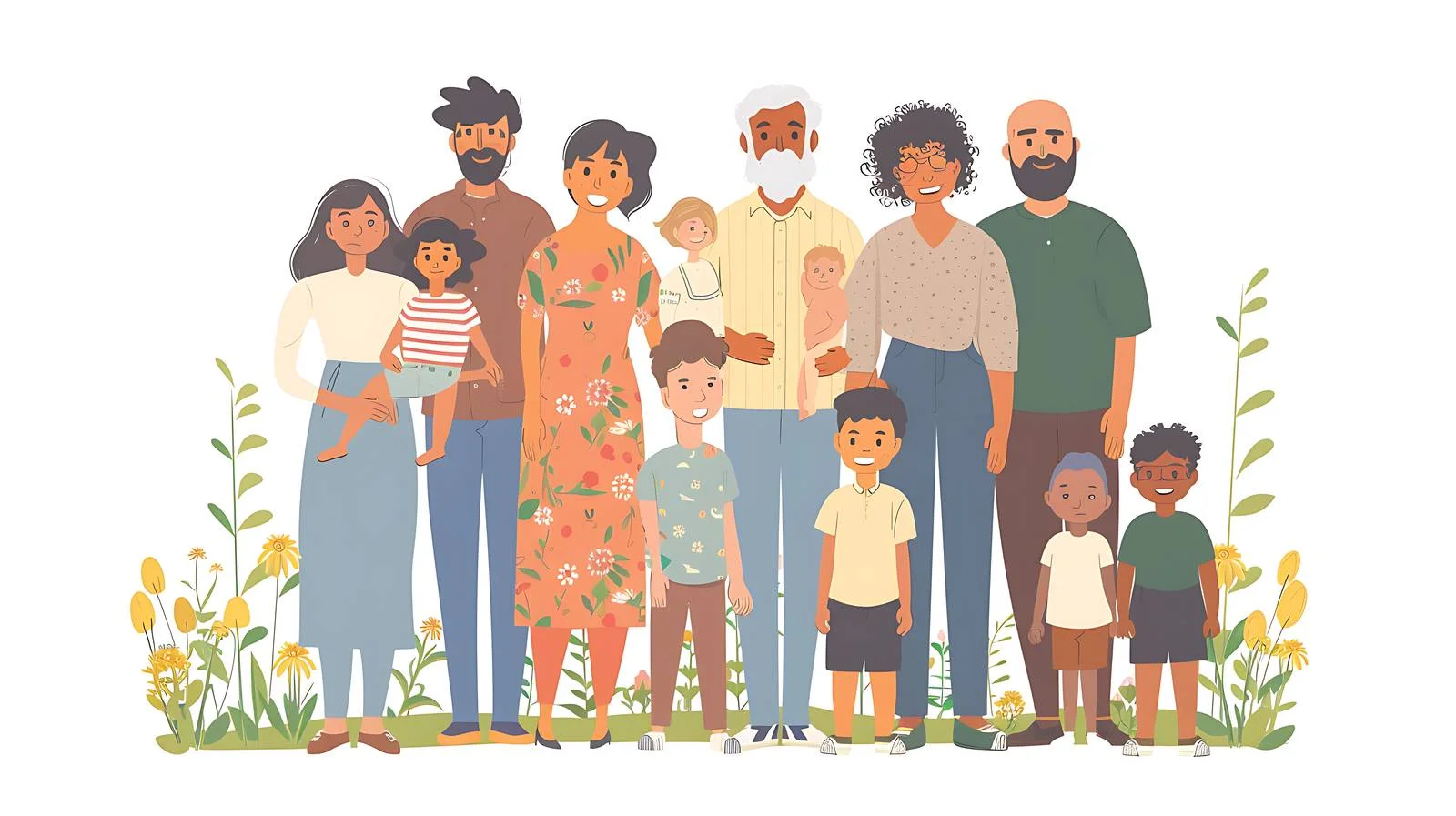 Joyful Family in Home Garden — free download from Dotvec