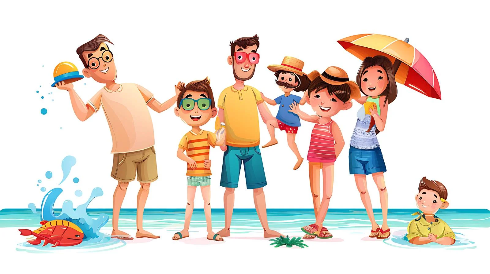 Seaside Family Holiday Isolation — free download from Dotvec