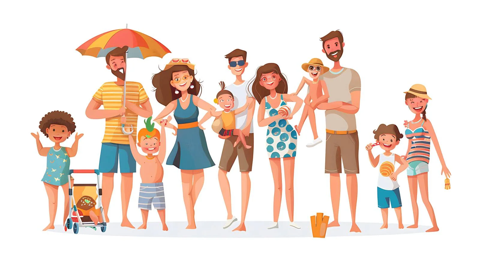 Seaside Family Holiday Isolation — free download from Dotvec