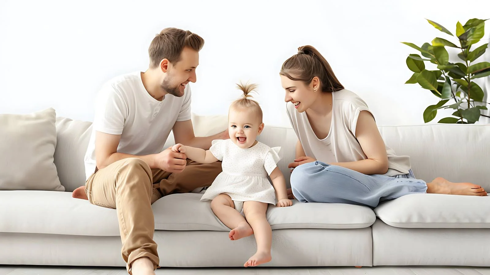 Joyful Family Playing in Living Room — free download from Dotvec