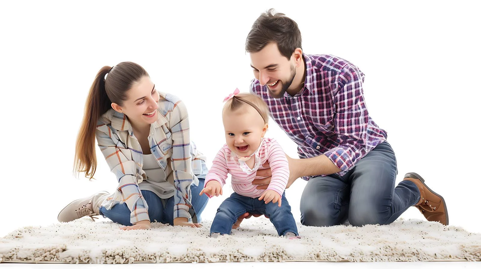 Joyful Family Playing in Cozy Living Room — free download from Dotvec