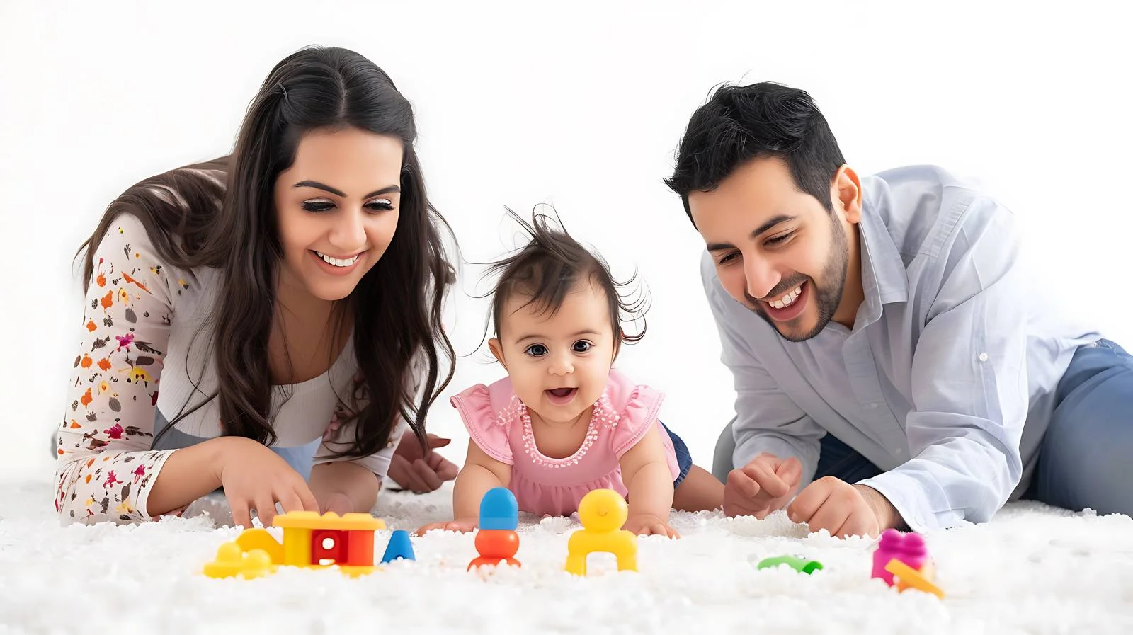 Joyful Family Playing in Cozy Living Room — free download from Dotvec