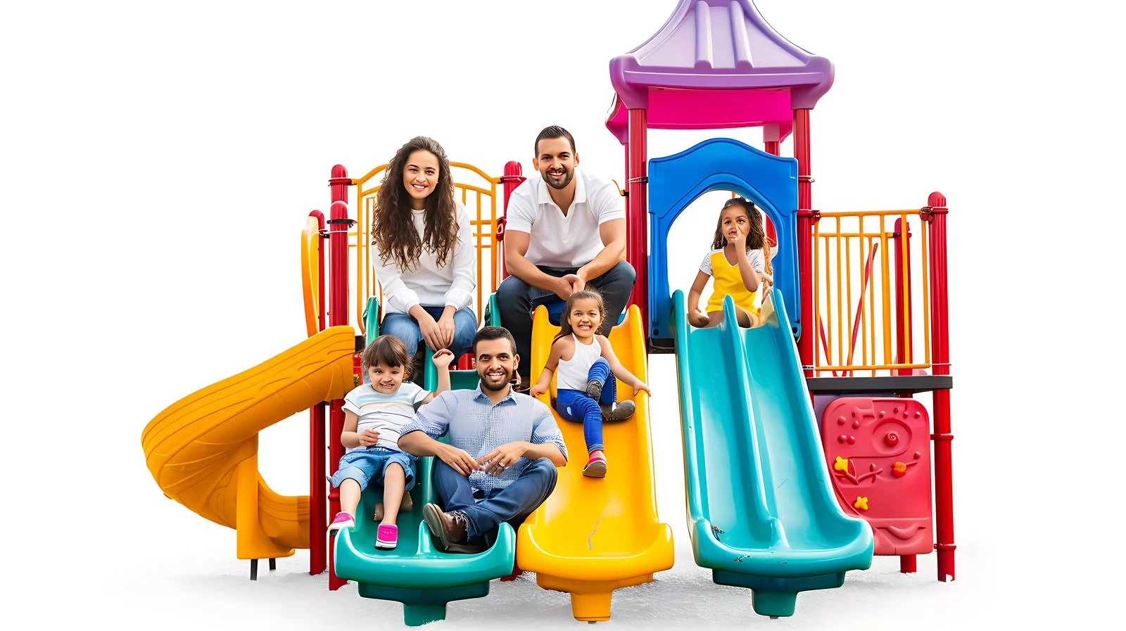 Happy Family on Playground — free download from Dotvec