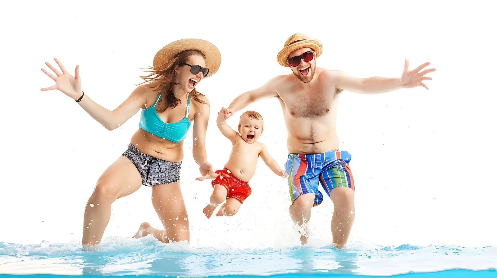 Joyful Family Beach Outing — free download from Dotvec