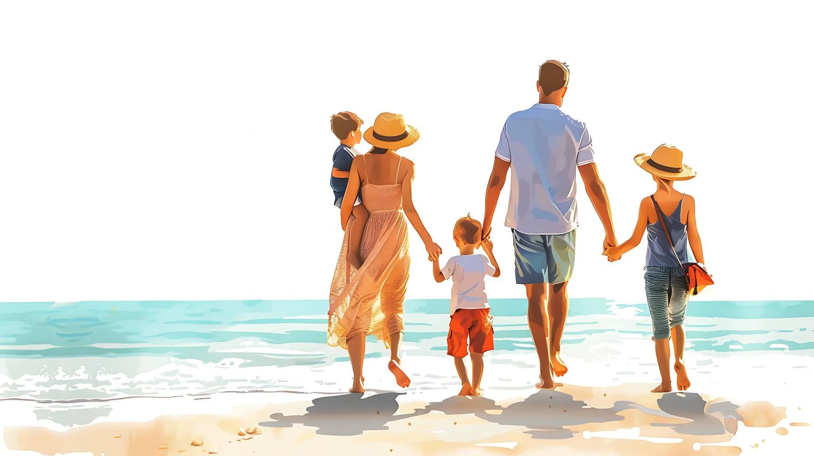 Family Beach Stroll — free download from Dotvec