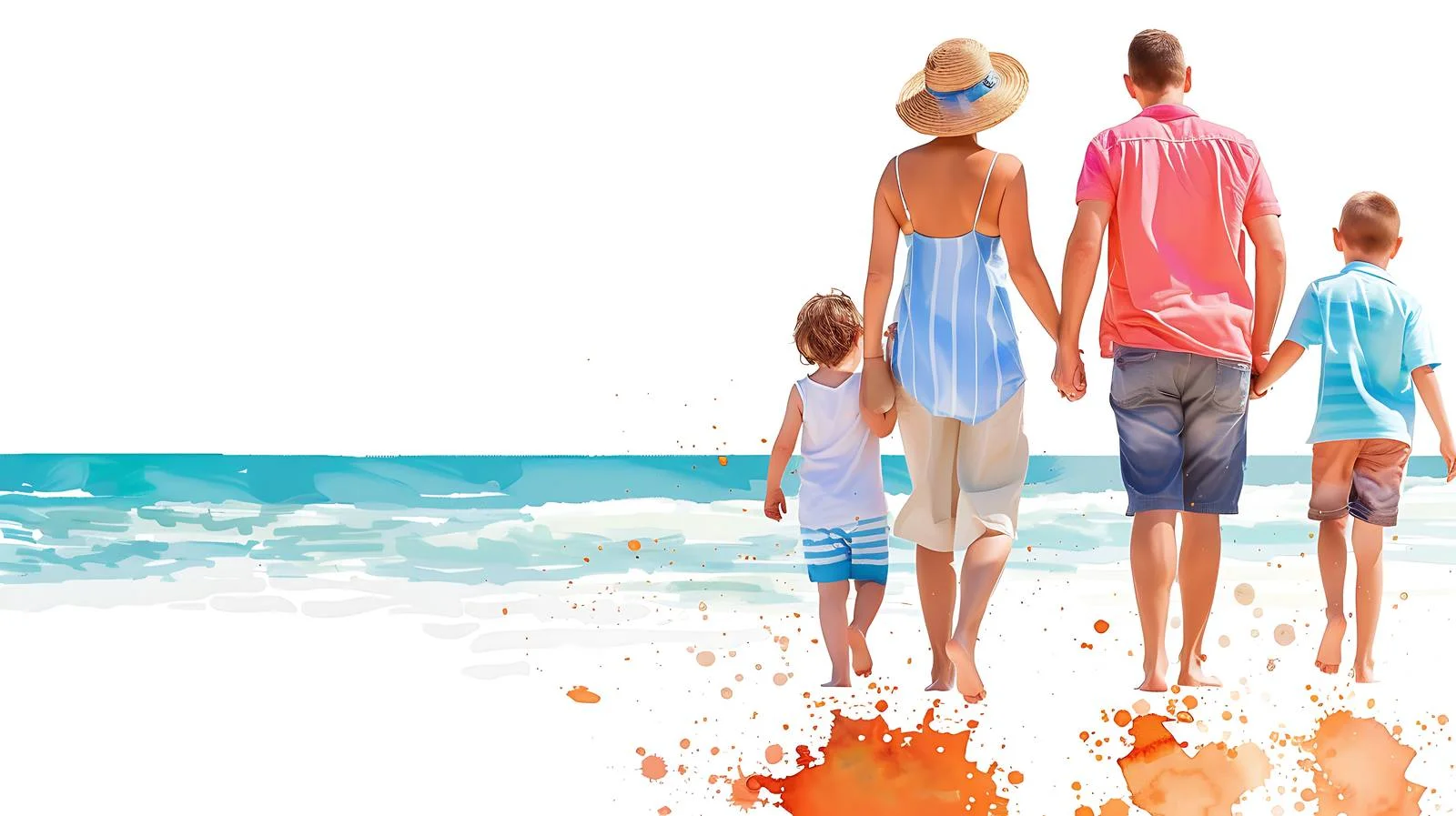 Family Beach Stroll — free download from Dotvec