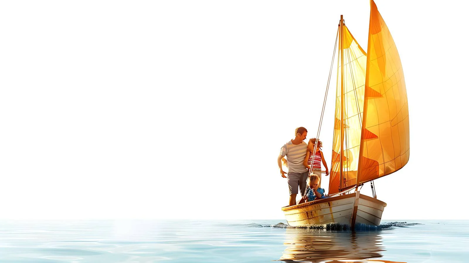 Family Sailing Out to Sea — free download from Dotvec