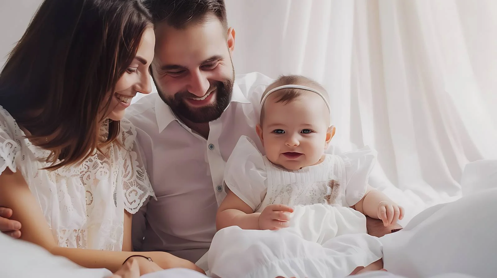 Joyful Family on Bed — free download from Dotvec