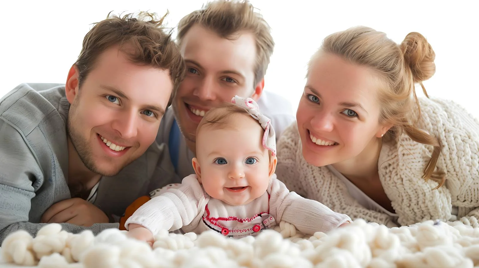 Joyful Family on Bed at Home — free download from Dotvec