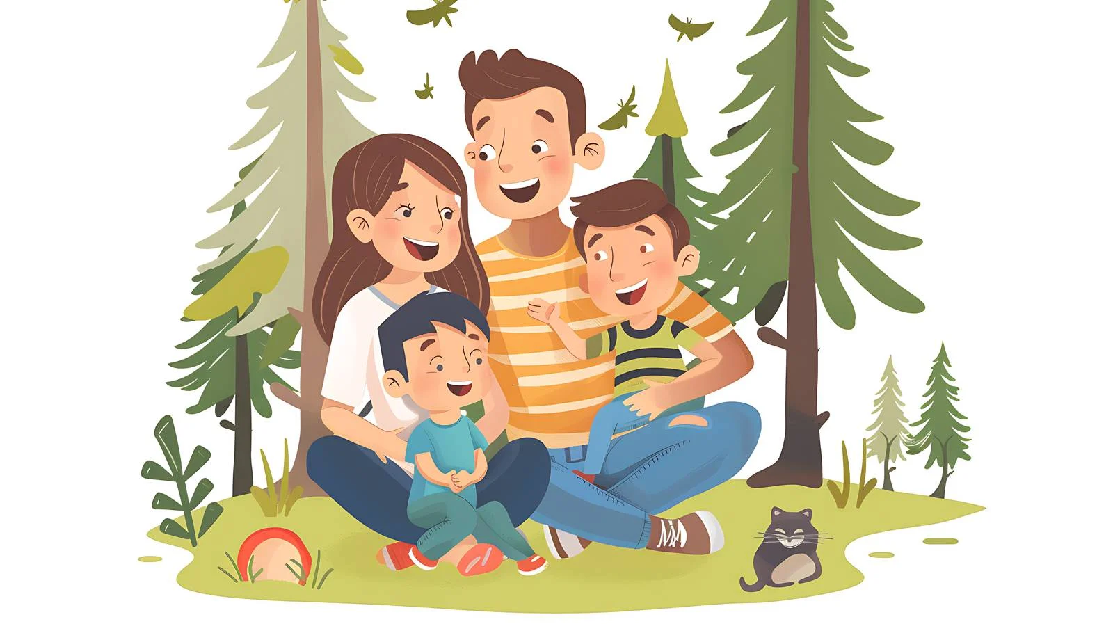 Family Forest Picnic — free download from Dotvec