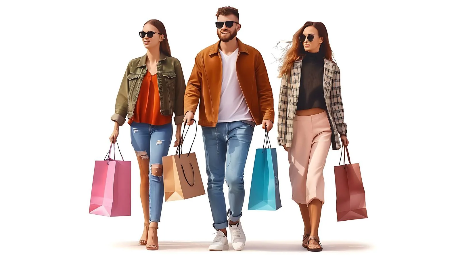 Stylish Youth Shopping Outing on a Sunny Day — free download from Dotvec