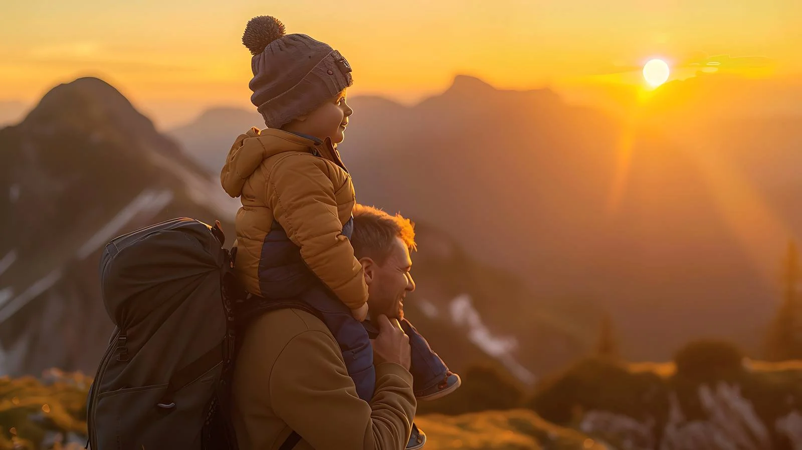 Father and Son Bonding Outdoors — free download from Dotvec