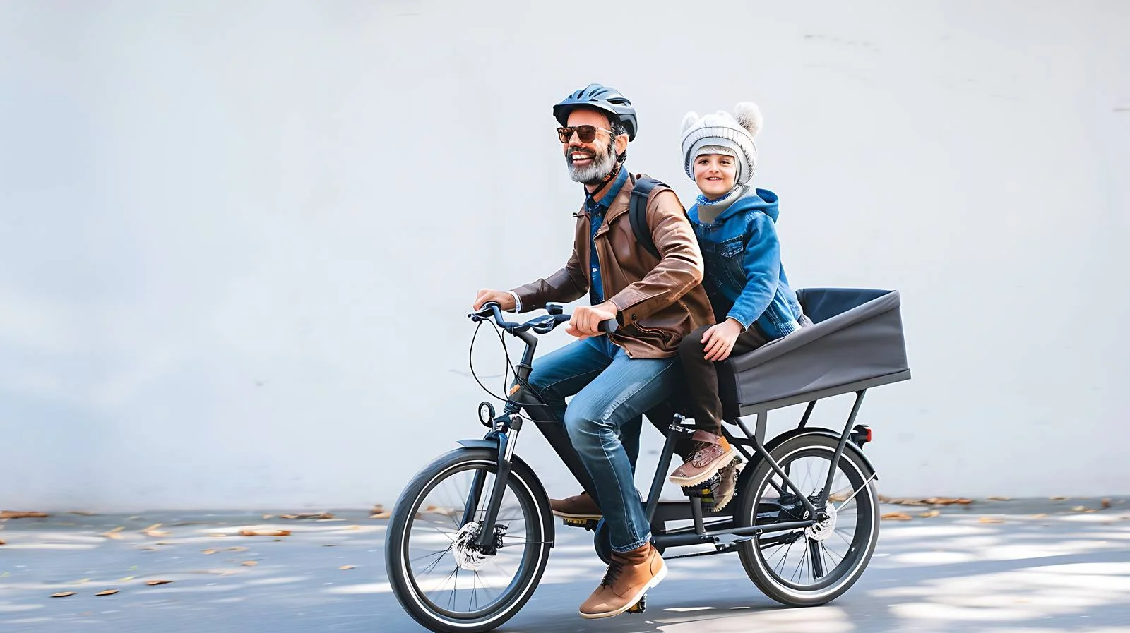 Family Cargo Bike Ride — free download from Dotvec