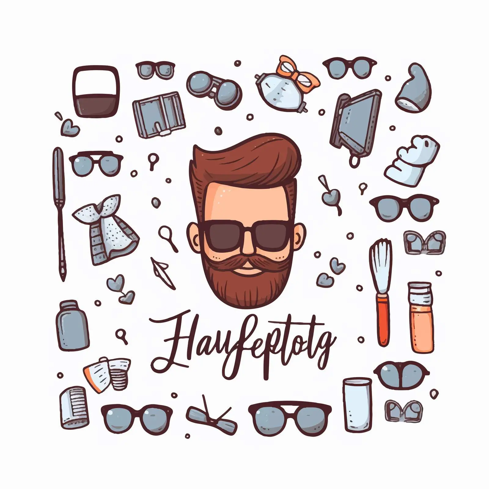 Happy Father's Day Calligraphy Vector Design — free download from Dotvec