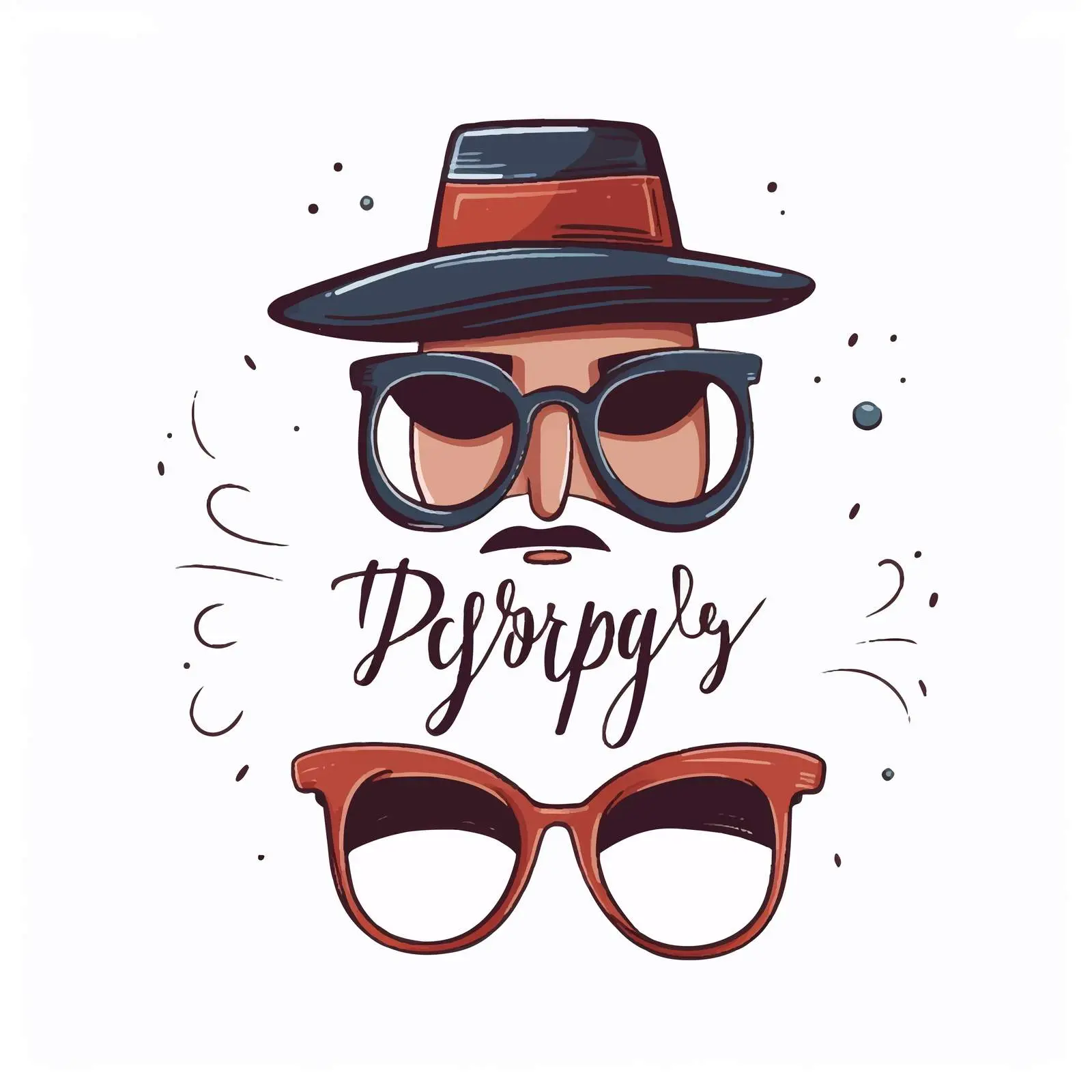 Happy Father's Day Calligraphy Vector Design — free download from Dotvec