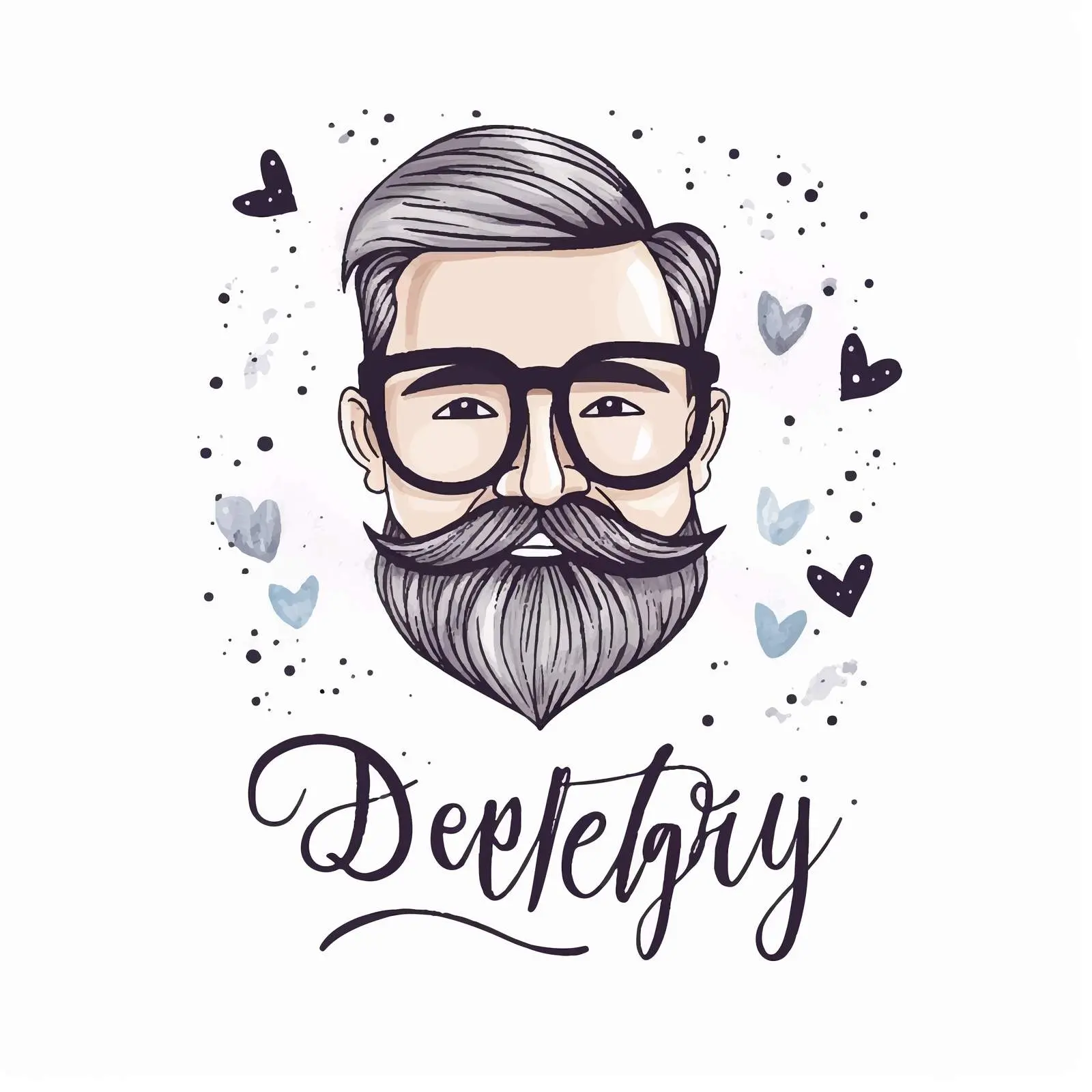 German Calligraphy Happy Father's Day Lettering – free creative lettering image from Dotvec