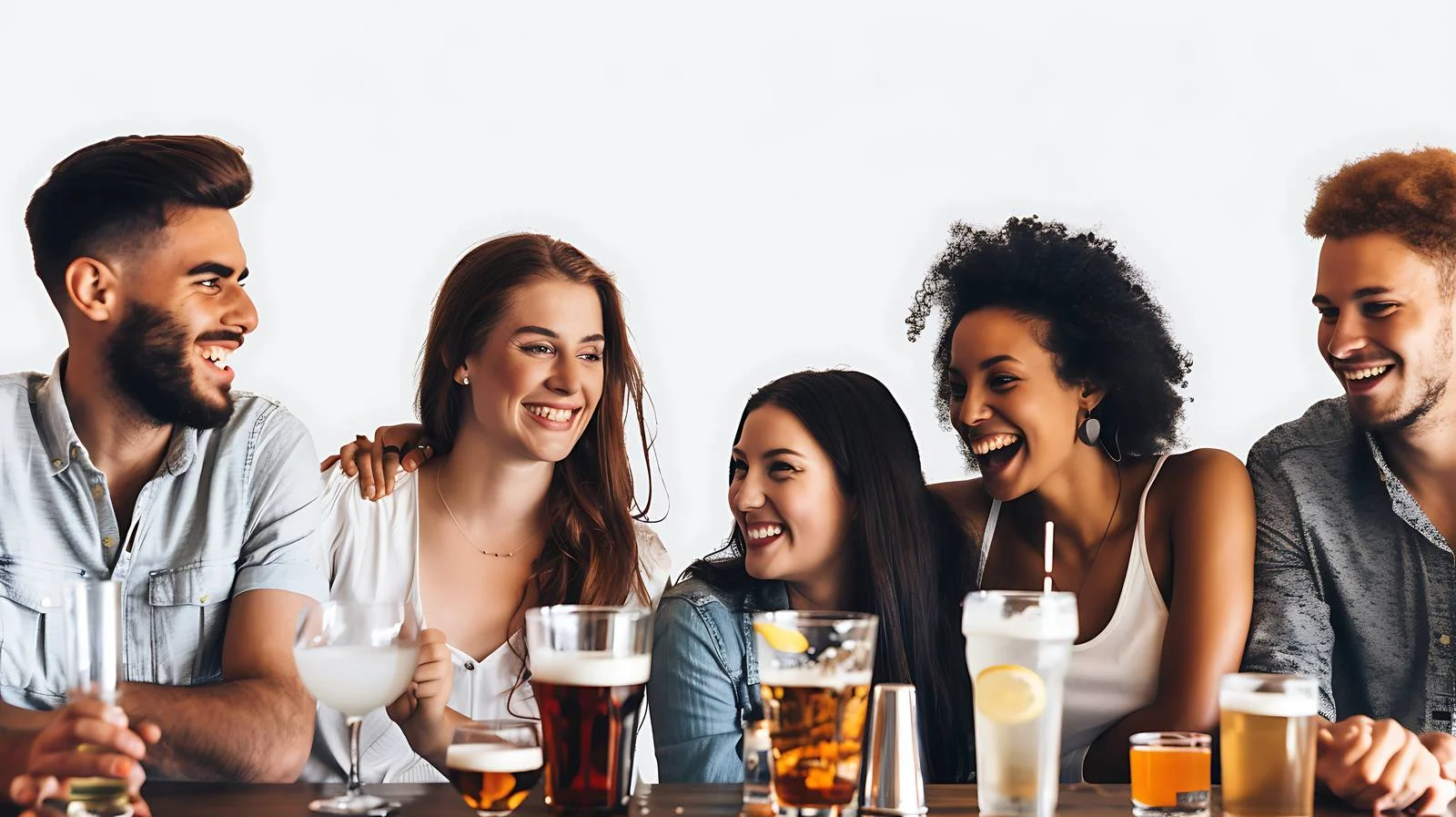 Friends Socializing in Bar Setting — free download from Dotvec