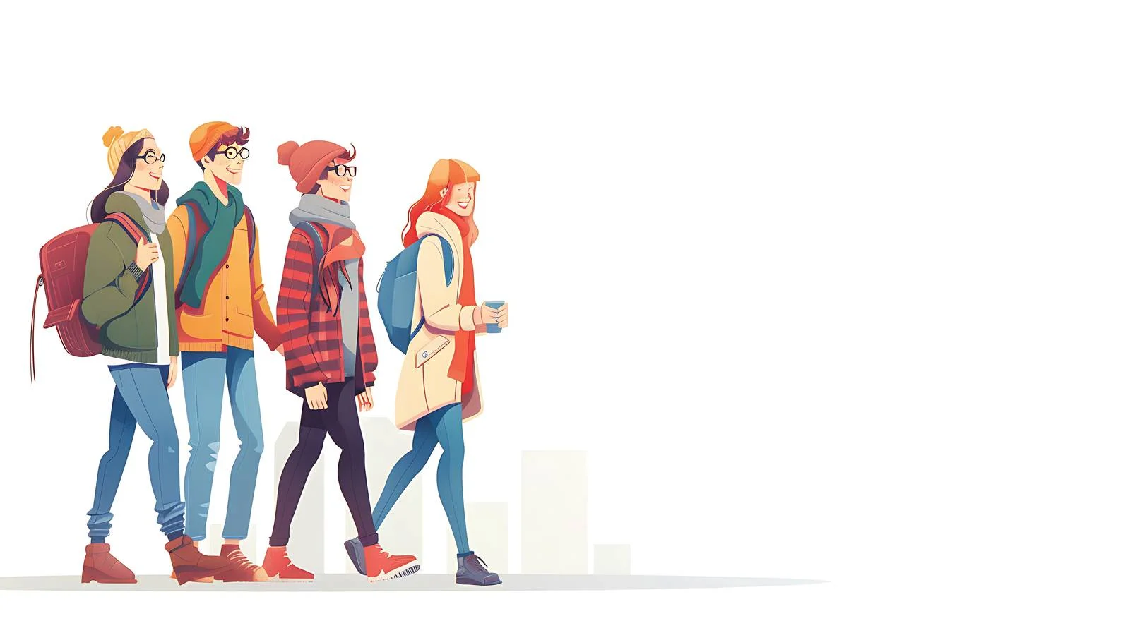 Friends Enjoying Urban Stroll — free download from Dotvec