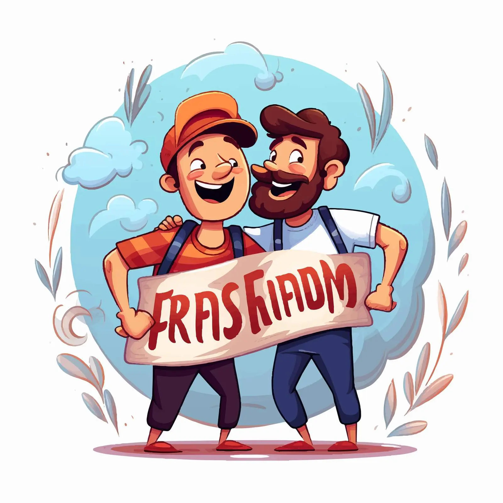 Happy Friendship Day Logo Illustration Vector — free download from Dotvec