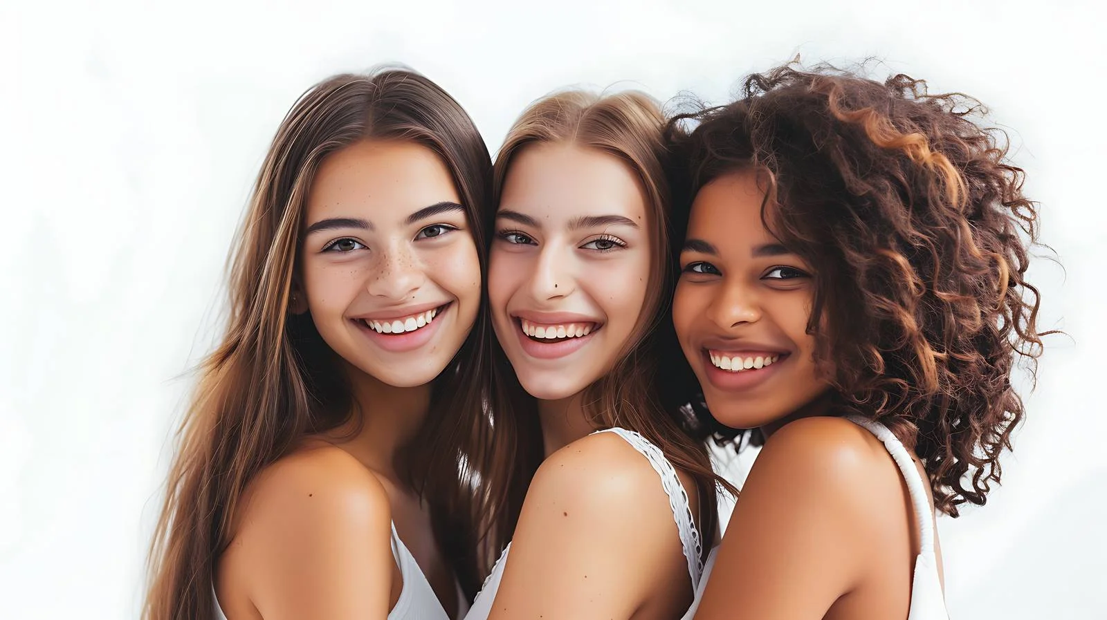 Joyful Urban Girls Portrait — free download from Dotvec