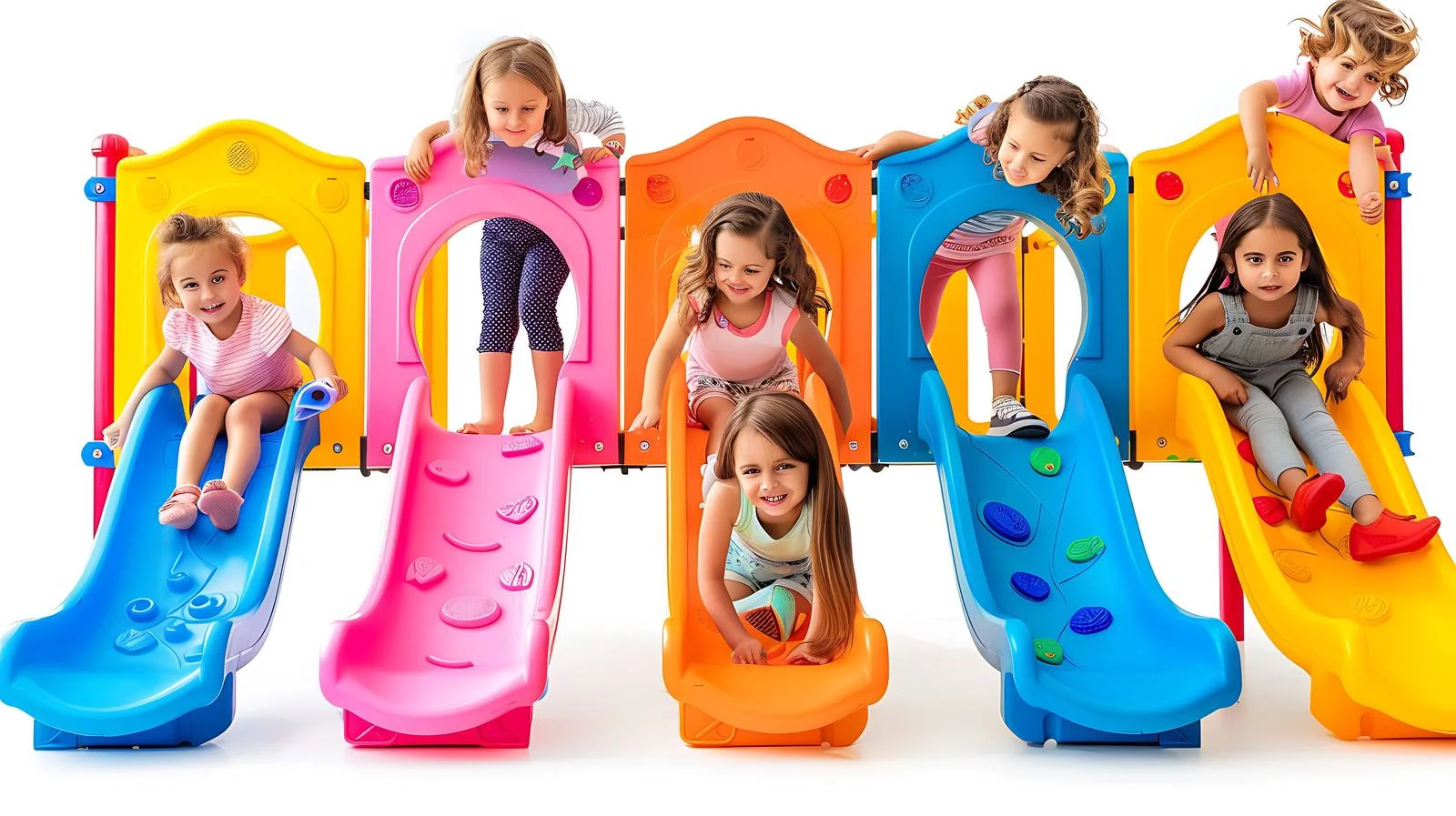 Joyful Children at Kindergarten Playground — free download from Dotvec