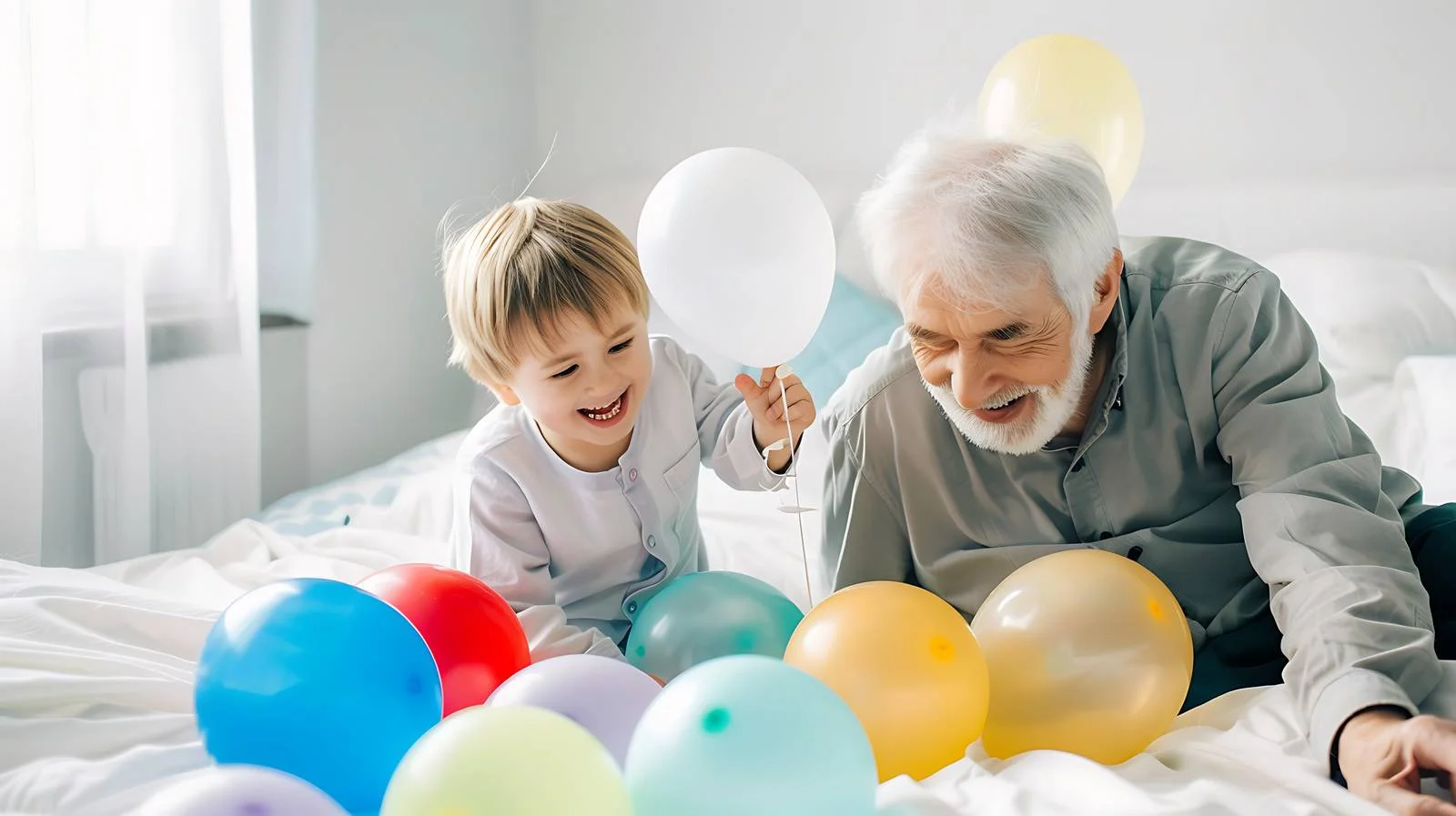 Joyful Multigenerational Balloon Playtime — free download from Dotvec