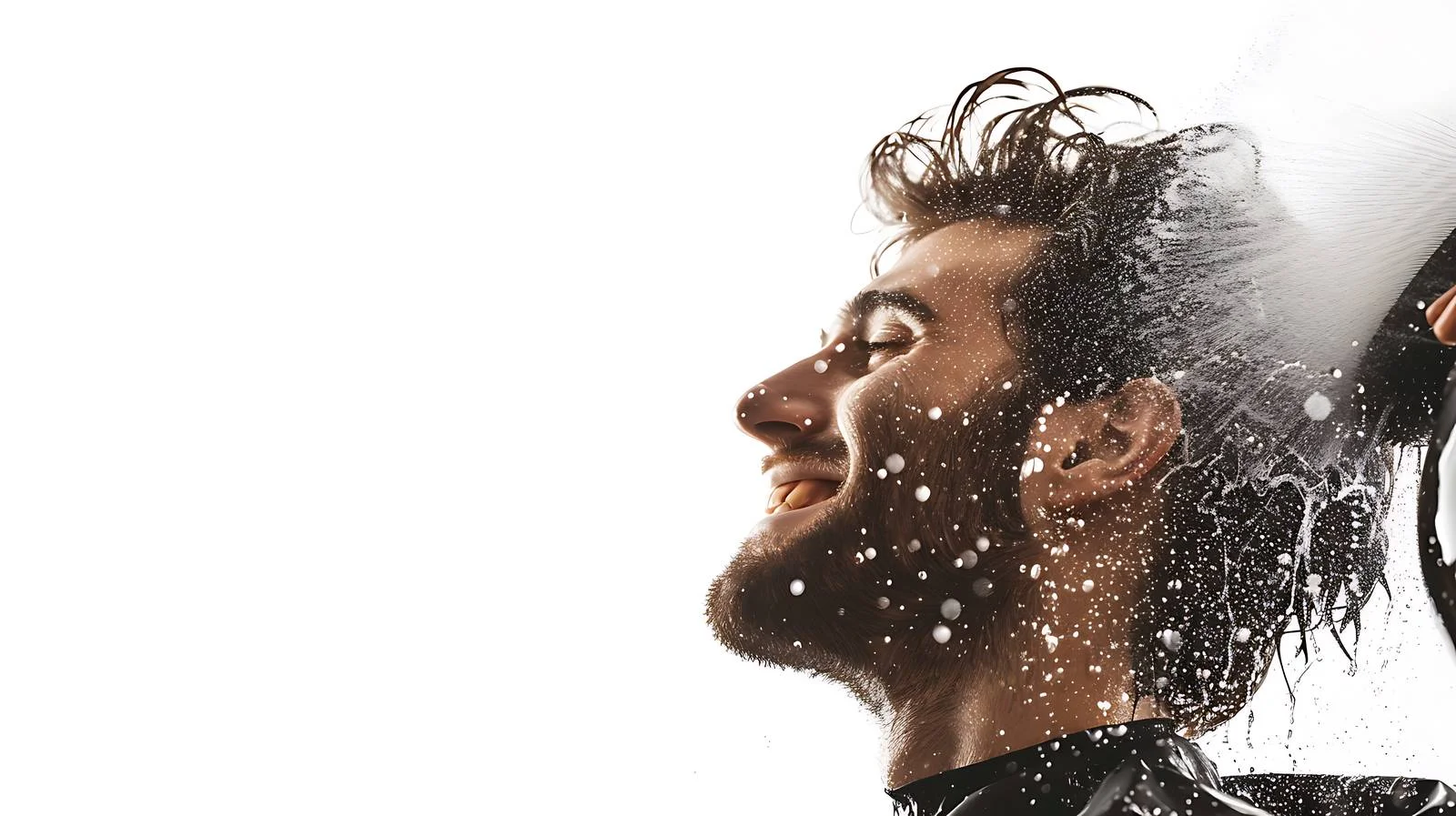 Hair Stylist Spraying Water at Salon – free spraying image from Dotvec