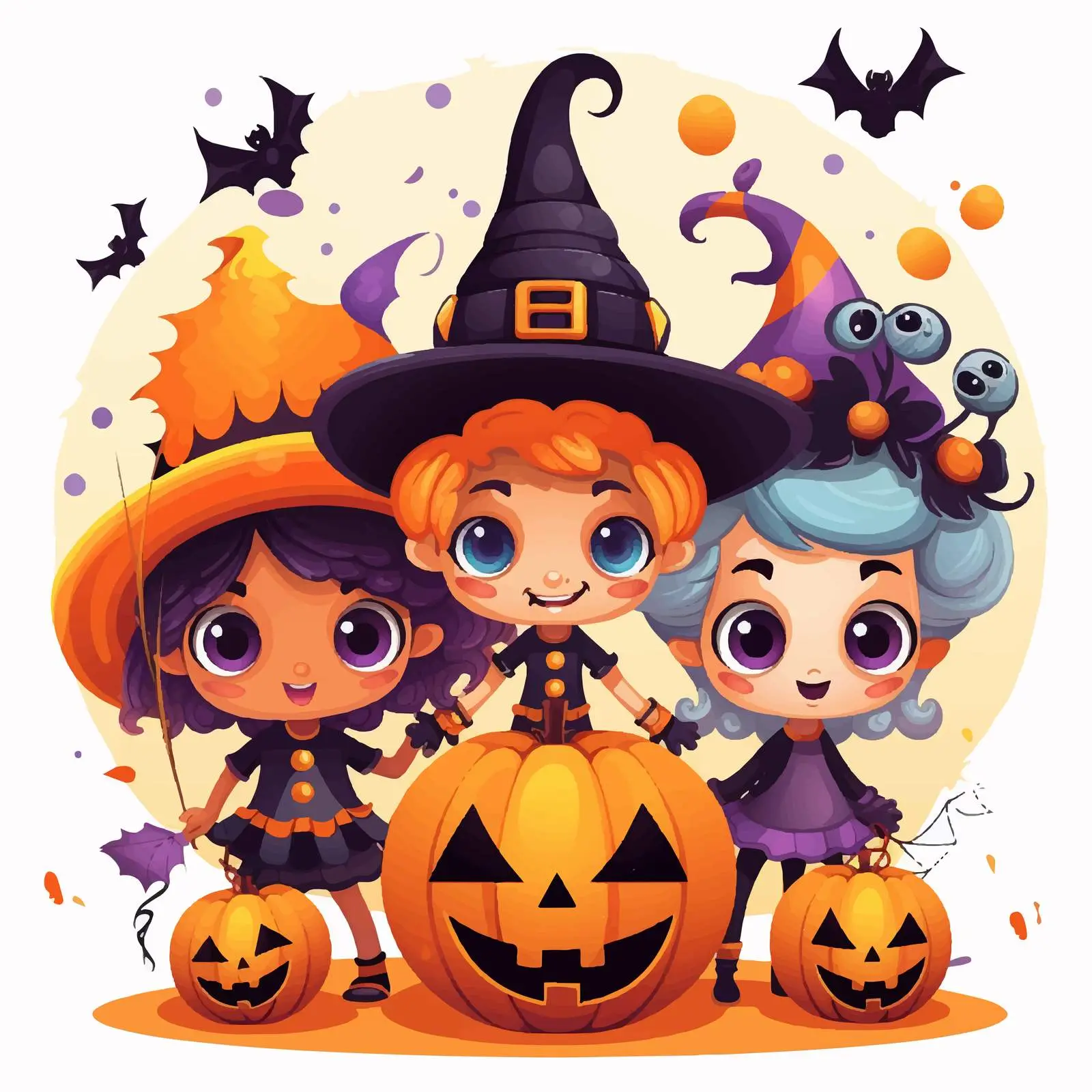Halloween Background Design for Kids' Party — free download from Dotvec