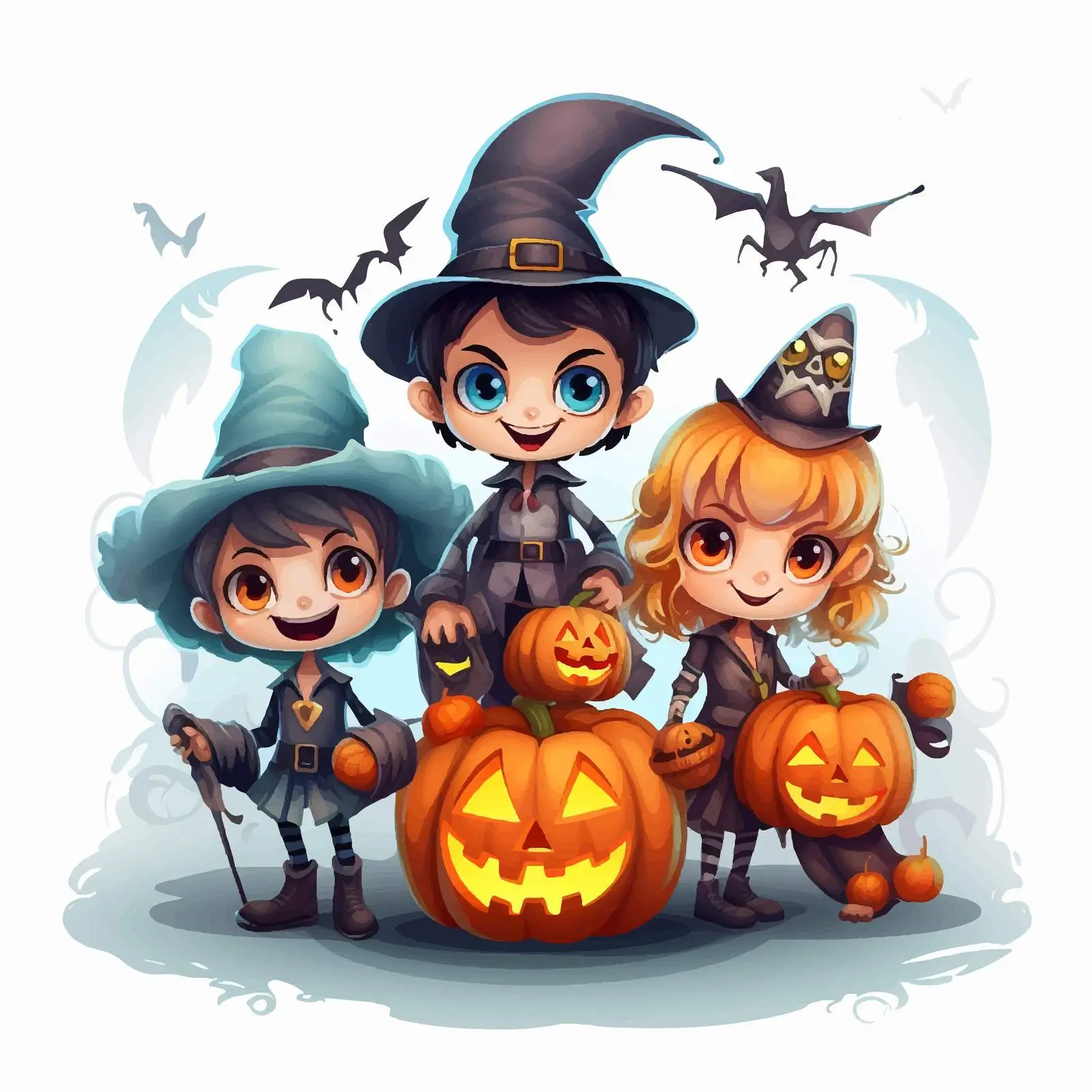 Kids Halloween Background Design for Parties — free download from Dotvec
