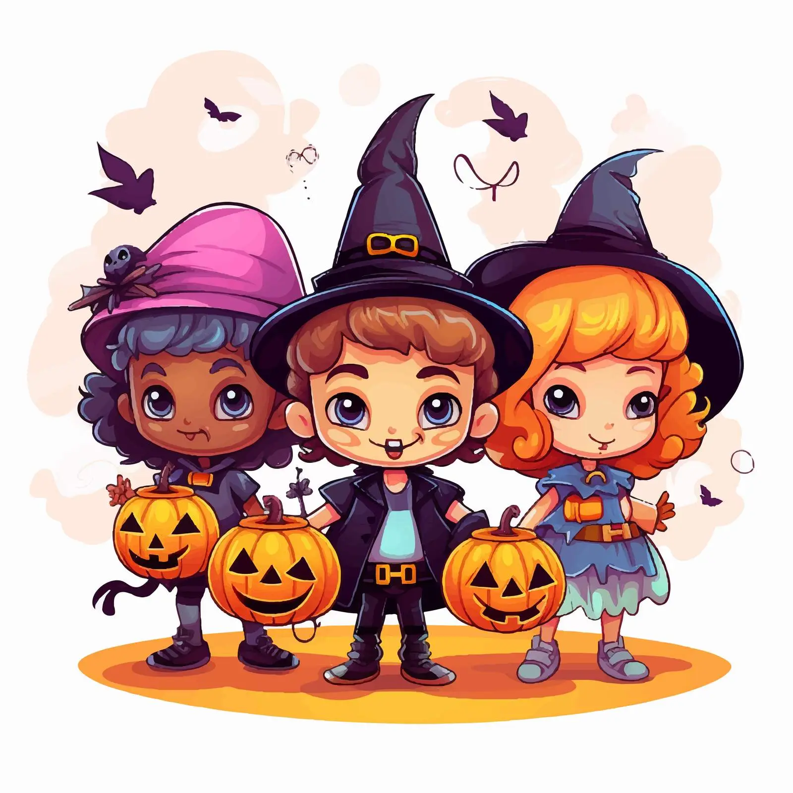 Kids Halloween Party Background Design — free download from Dotvec